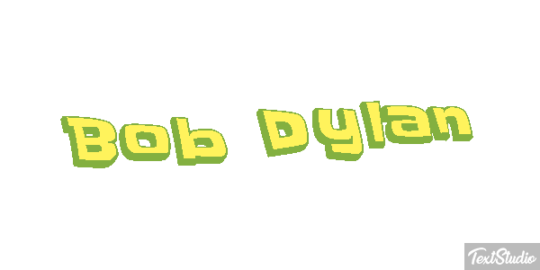Bob Dylan Text effect
