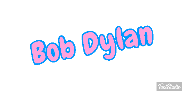 Bob Dylan Text effect