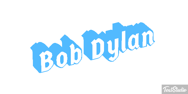 Bob Dylan Text effect