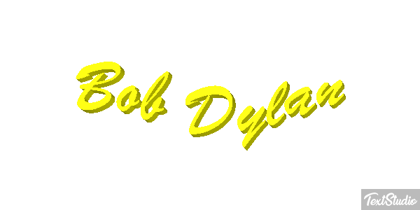 Bob Dylan Text effect