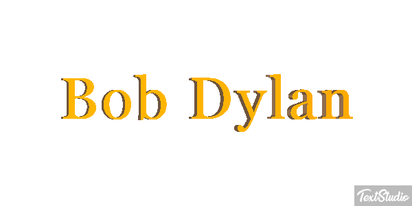 Bob Dylan Text effect