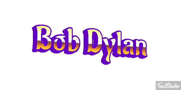 Bob Dylan Text effect