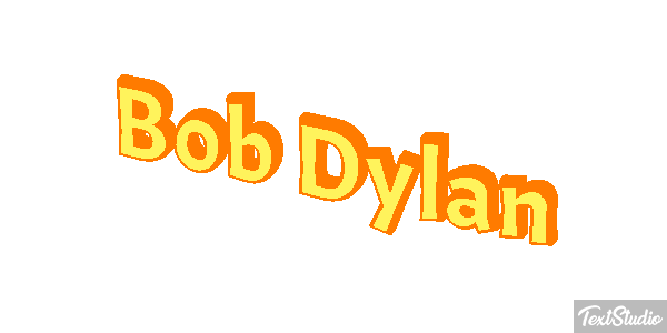 Bob Dylan Text effect
