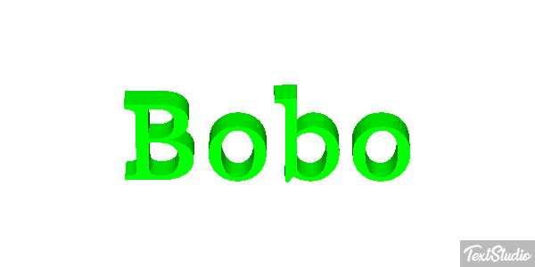Bobo Text effect
