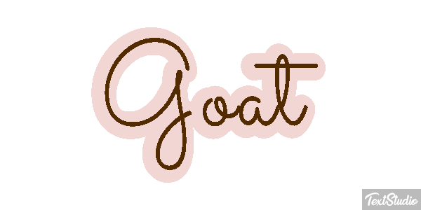 Goat Tekst effect