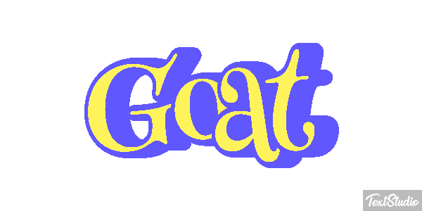 Goat Tekst effect