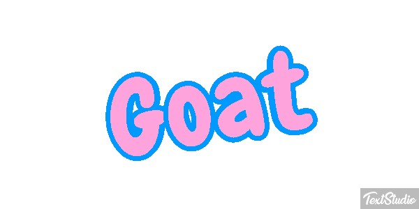 Goat Tekst effect