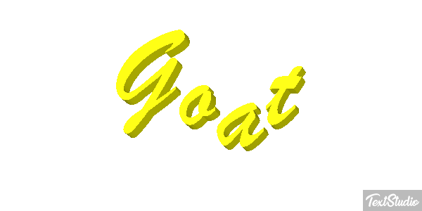 Goat Tekst effect