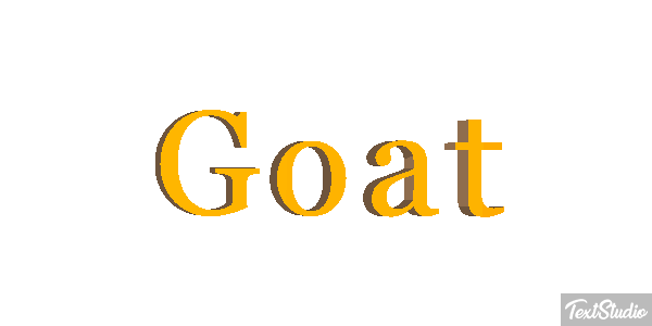Goat Tekst effect