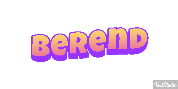 Berend Tekst effect