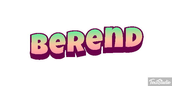 Berend Tekst effect