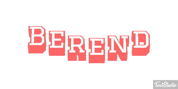 Berend Tekst effect