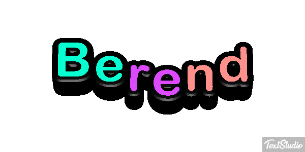Berend Tekst effect