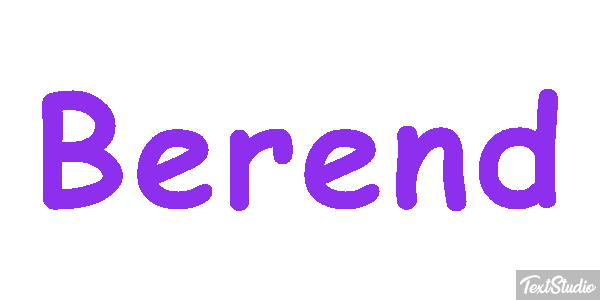 Berend Tekst effect