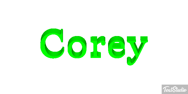Corey Effetto testo