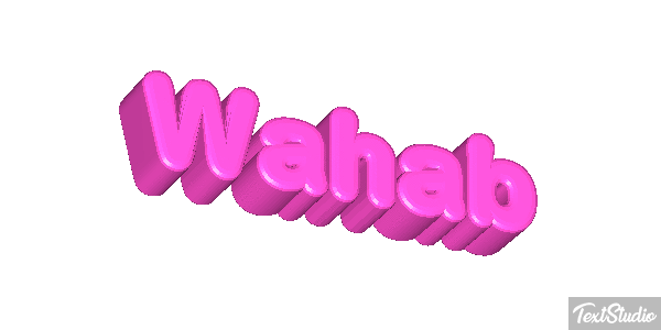 Wahab Tekst effect