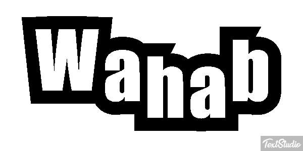 Wahab Tekst effect
