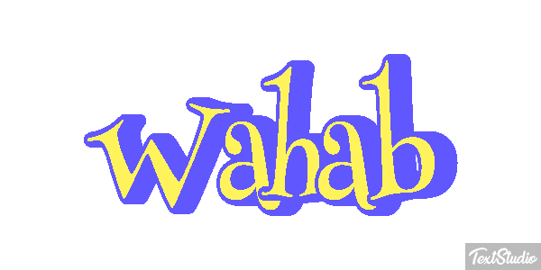 Wahab Tekst effect