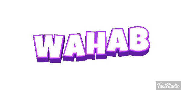 Wahab Tekst effect