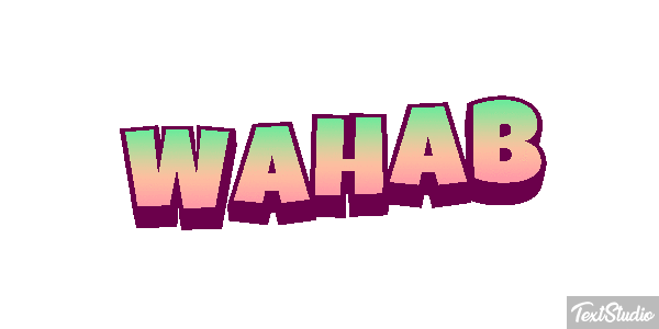 Wahab Tekst effect