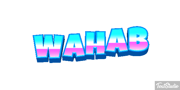 Wahab Tekst effect