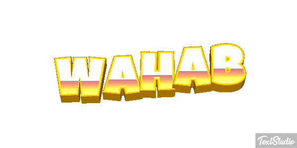 Wahab Tekst effect