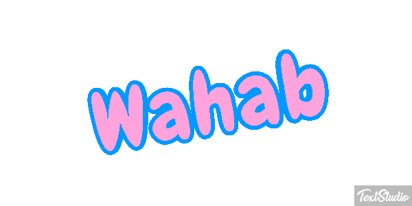 Wahab Tekst effect