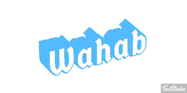 Wahab Tekst effect