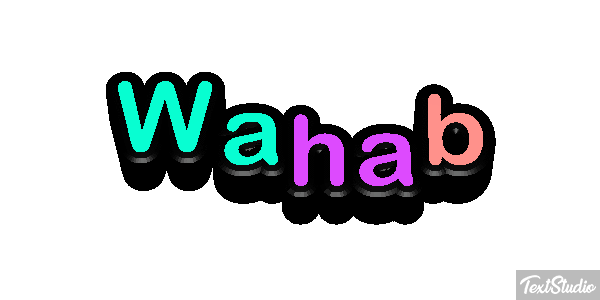 Wahab Tekst effect