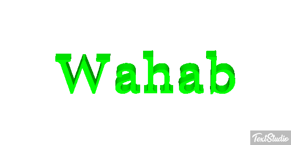 Wahab Tekst effect