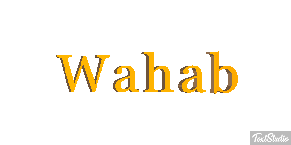 Wahab Tekst effect