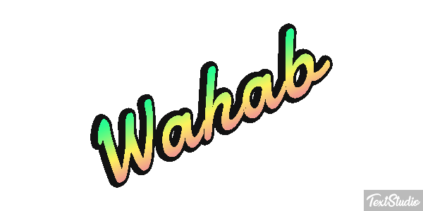 Wahab Tekst effect