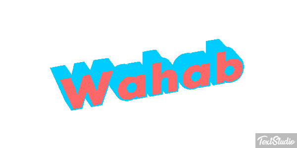 Wahab Tekst effect