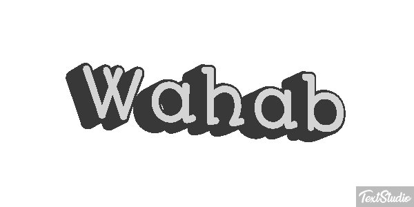 Wahab Tekst effect