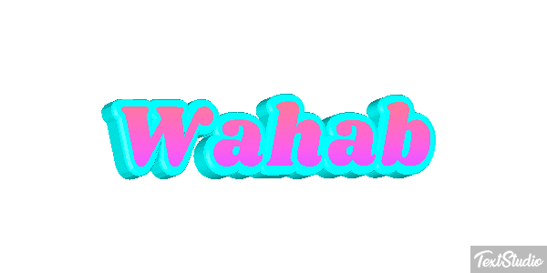 Wahab Tekst effect