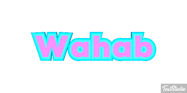 Wahab Tekst effect