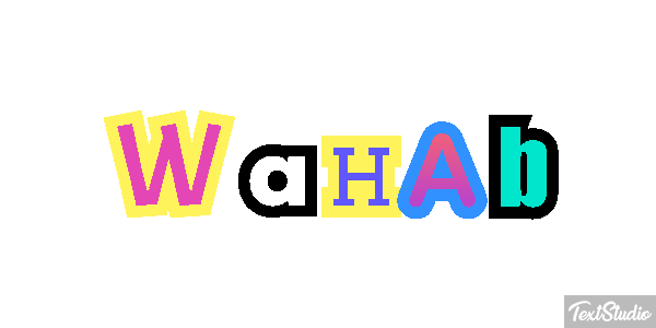 Wahab Tekst effect