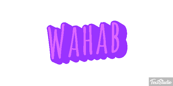 Wahab Tekst effect