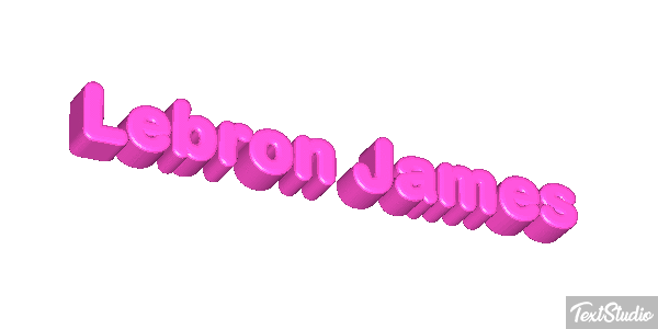 Lebron James Effetto testo
