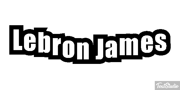 Lebron James Effetto testo