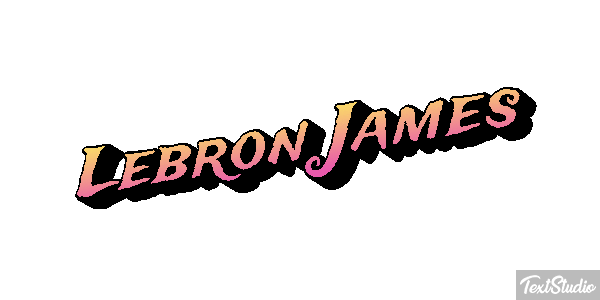 Lebron James Effetto testo