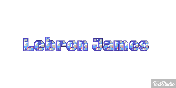 Lebron James Effetto testo