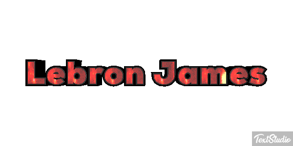 Lebron James Effetto testo