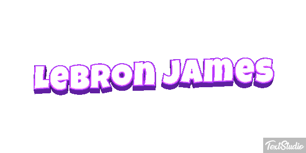 Lebron James Effetto testo