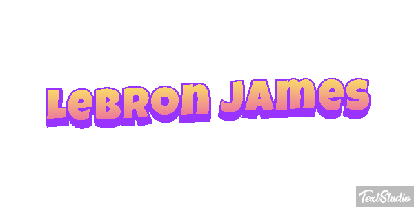 Lebron James Effetto testo