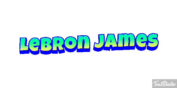 Lebron James Effetto testo