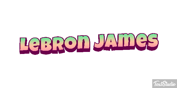 Lebron James Effetto testo