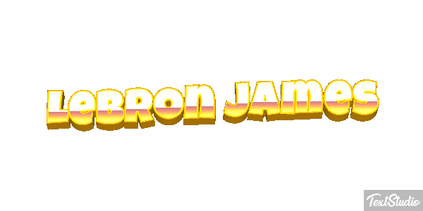 Lebron James Effetto testo