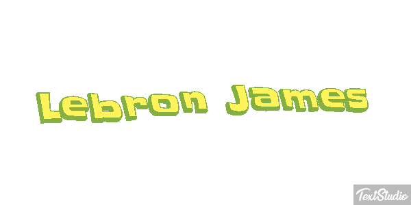 Lebron James Effetto testo