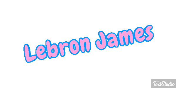 Lebron James Effetto testo